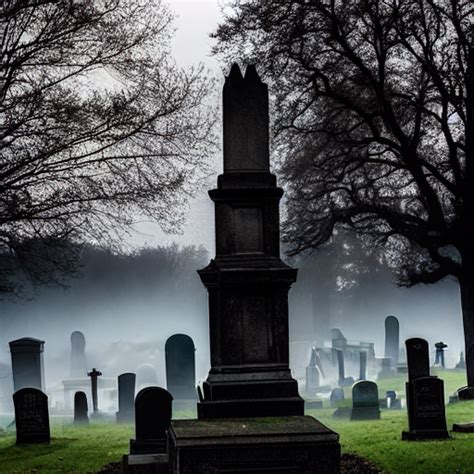 prompthunt: memorial statues in a gothic cemetery at dusk, dramatic ...