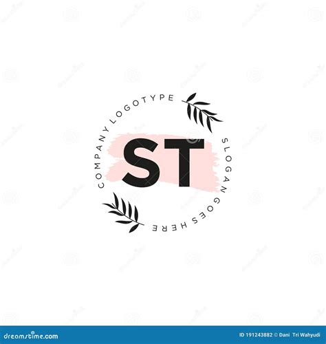 ST Letter Logo Icon Design Template Elements Stock Vector - Illustration of poster, celebration ...