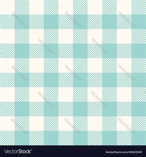 Traditional gingham checkered pattern for picnic Vector Image