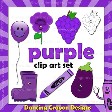 things that are color violet - Clip Art Library