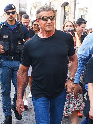 Sylvester Stallone Flexes His Arm Muscles After Gym Workout – Hollywood ...