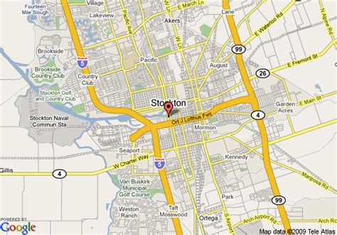 Map of Stockton California - TravelsMaps.Com