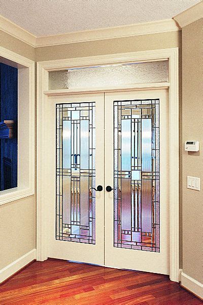 Internal Stained Glass French Doors - Glass Designs