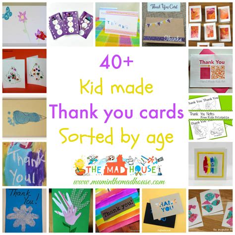 Kid-Made Thank You Cards Sorted by Age – Creative Ideas for Every Stage