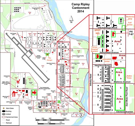 Camp Ripley Installation Map