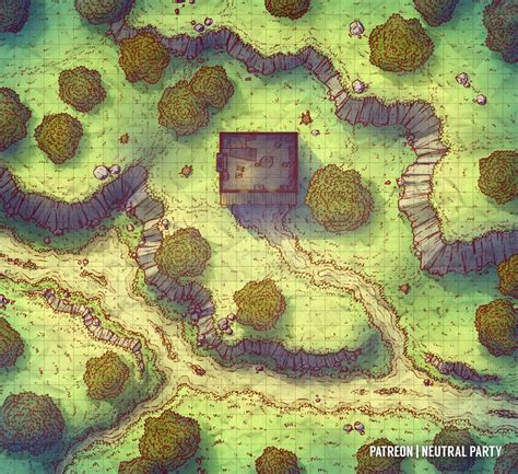 Forest Shack : battlemaps | Fantasy city map, Dungeon maps, Forest map