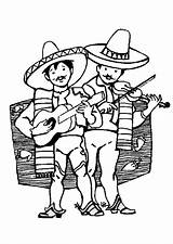 Birthday Printable  Fiesta Mexican Coloring Pages sketch template