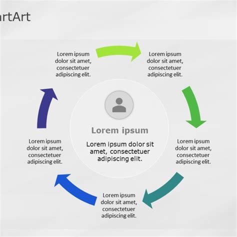 SmartArt Cycle Continuous Cycle 5 Steps