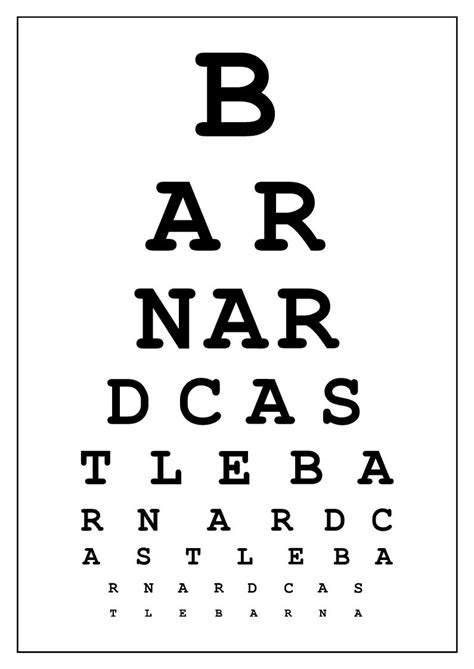 Eye Test Chart in Illustrator, PDF - Download | Template.net