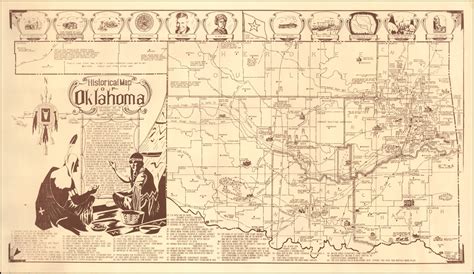 Historical Map of Oklahoma - Barry Lawrence Ruderman Antique Maps Inc.