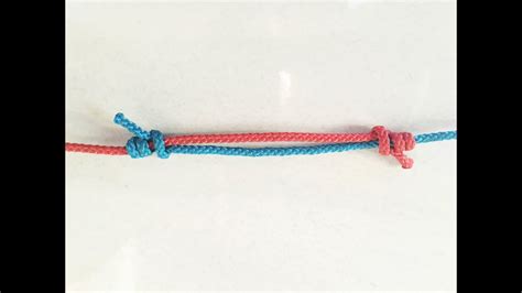 How To Tie An Adjustable Knot - Then tie another overhand knot but ...