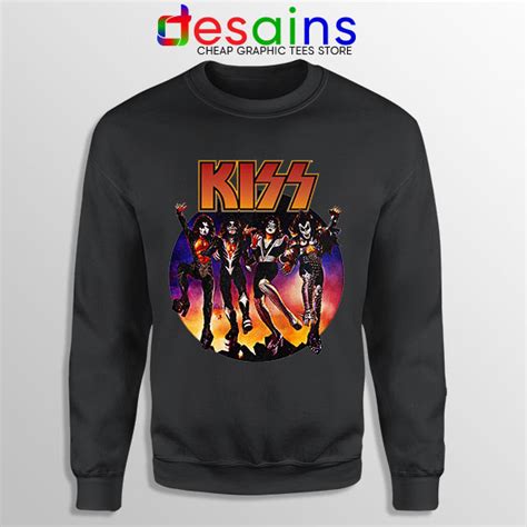 Kiss The Rock Band Vintage Hoodie Music 4