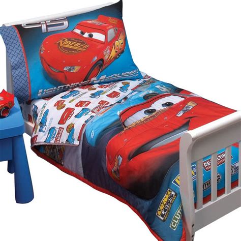 Disney Cars Race Toddler Bedding Set Lightening McQueen Bed ...