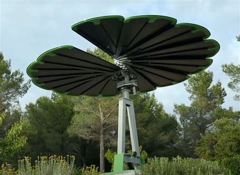 self-cleaning sunflower solar panels generate up to 40% more power