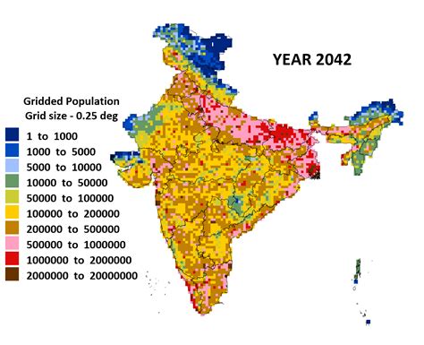 India: Gridded Population for 2011-2050 - UrbanEmissions.Info