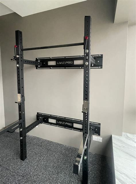 Wall Mounted Foldable Squat Rack