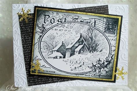 Sue's Rubber Stamping Adventures: BSS MONDAY IDEA - POST CARD CHRISTMAS ...