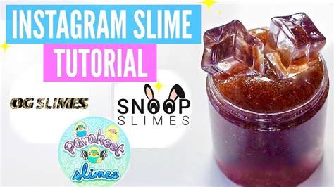 FAMOUS INSTAGRAM SLIME Recipes & Tutorials // How To Make ParakeetSlimes, SnoopSlimes & Slime_OG ...