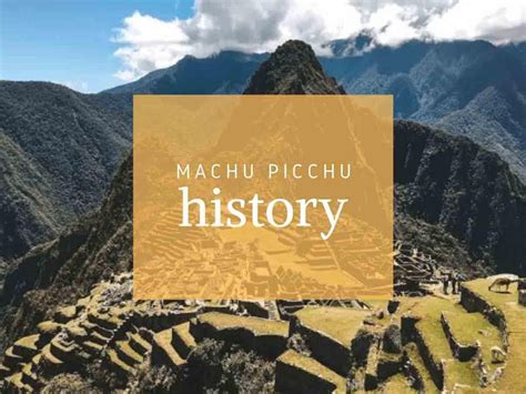 Machu Picchu History : r/PERU