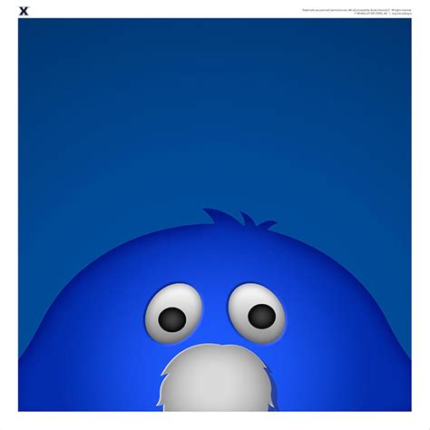 Blue Blob Xavier Musketeers 12'' x 12'' Minimalist Mascot Poster Print