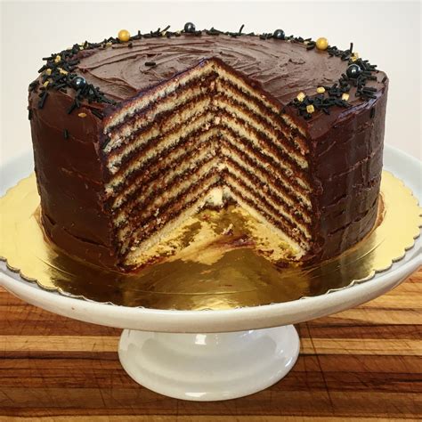 A 9 layer Smith Island Cake (the official dessert of Maryland). I bake ...