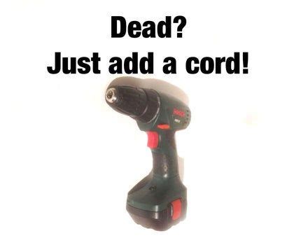 Cordless drill repair add a cord – Artofit