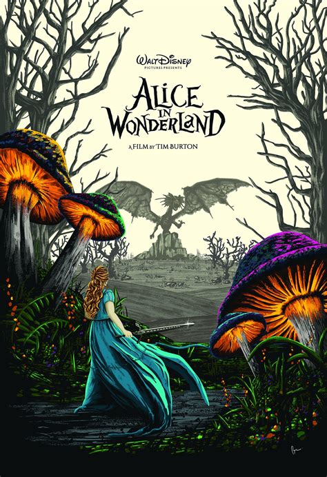 Tim Burton: Alice In Wonderland | Poster By Derekpayneart