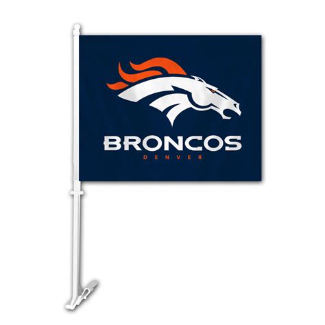 Denver Broncos Car Flag (#98932 / 6 pack) - Turnovers, Inc.