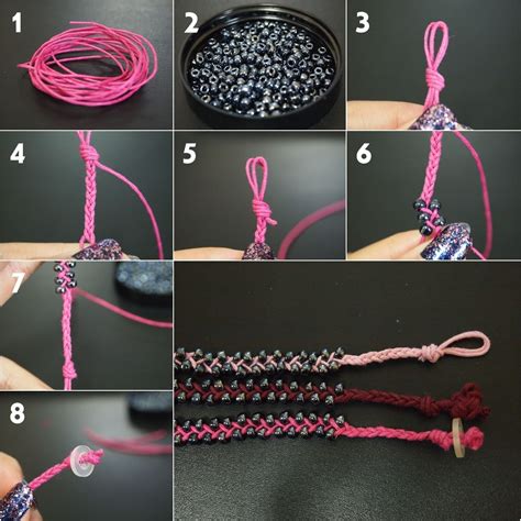 DIY: Braided Bead Bracelet | Bracelet crafts, Diy braids, Jewelry crafts