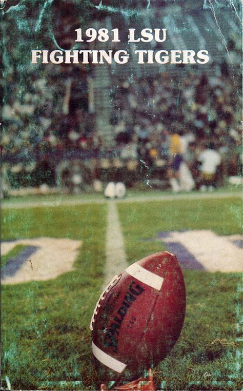 College Football Media Guide: LSU Tigers (1981) | SportsPaper.info