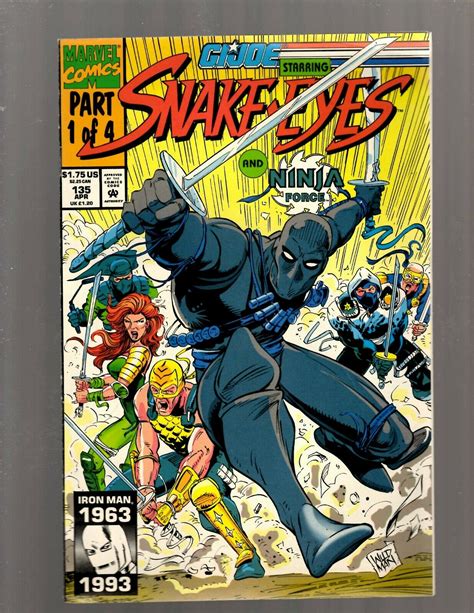 GI Joe # 135 NM- Marvel Comic Book Snake Eyes Duke Storm Shadow Cobra J450 | Comic Books ...