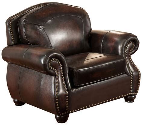 Hyde Brown Leather Armchair, C9701C2889LS, Amax Leather