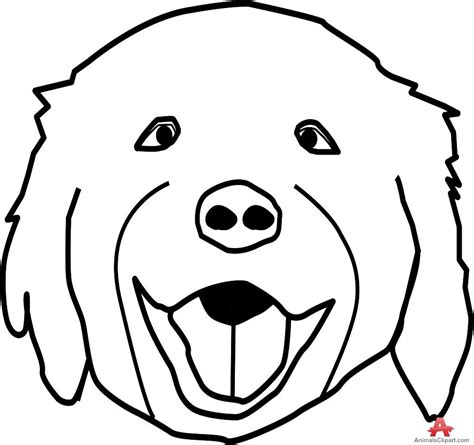 Dog Face Outline - ClipArt Best