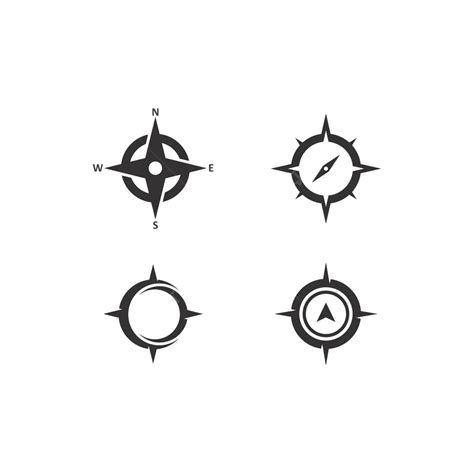 Compass Logo Template Vector Icon Illustration Design East Icon Vector, Design, East, Icon PNG ...