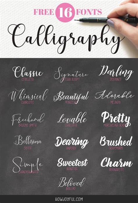 Top 16 free calligraphy fonts (& hand lettering) in 2020