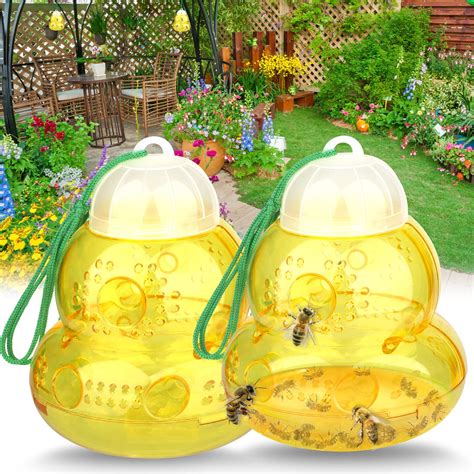 Wasp Trap Outdoor Hanging, Wasp Trap, Bee Traps Catcher, Outdoor Wasp ...