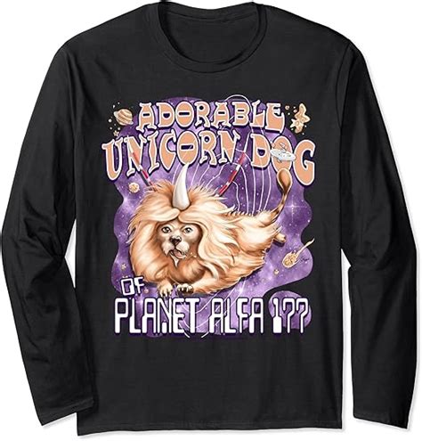 Amazon.com: Star Trek Adorable Unicorn Dog Fan Art Long Sleeve : Clothing, Shoes & Jewelry