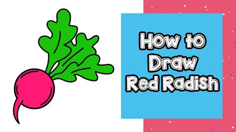 Radish Drawing Easy & Simple | Drawing Red Radish by Nifty Toy Art ...