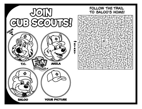 Cubscout Coloring Pages