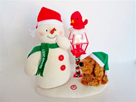 Hallmark Animated Snowman Musical Merry Carolers 2013 Plush 10th ...