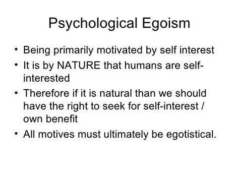 Egoism