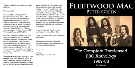 T.U.B.E.: Fleetwood Mac - 1967-1968 - The Complete unreleased BBC Anthology (STU/FLAC)