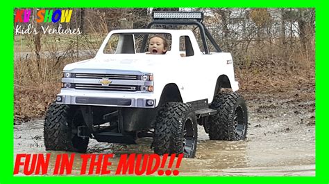 4 Year Old Kid Driving The Mini Monster Truck! Fun Outdoor Activities For Kids! - YouTube