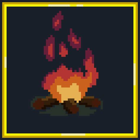 A cozy campfire! : r/PixelArt