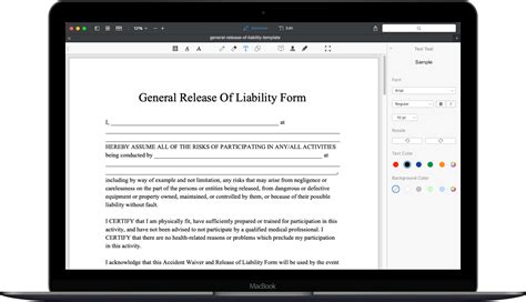 Free Release of Liability Form Template | Download Liability Form PDF