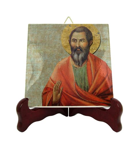 Saint Matthias Icon on Ceramic Tile Catholic Saints Serie | Etsy