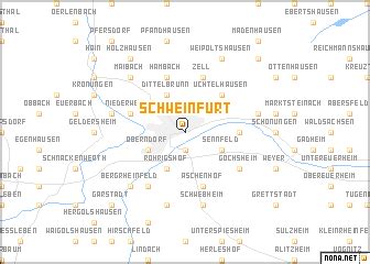 Schweinfurt (Germany) map - nona.net