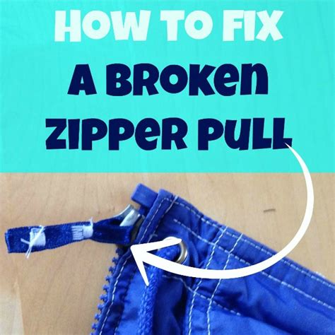 How to Fix A Broken Zipper - AppleGreen Cottage