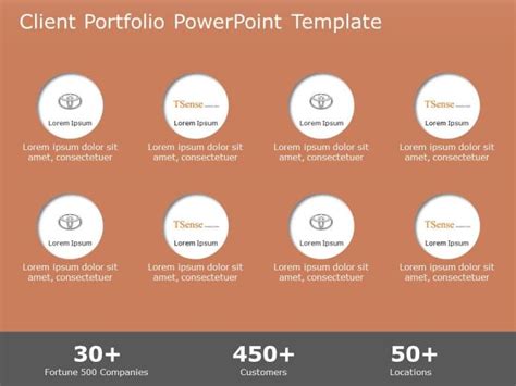 Client Portfolio PowerPoint Template | SlideUpLift