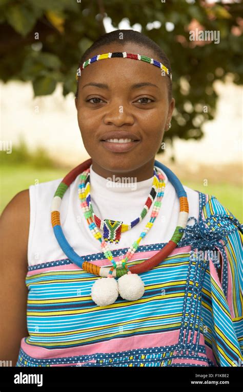 Portrait of African Woman Wearing Traditional Clothing, Soweto, Gauteng ...